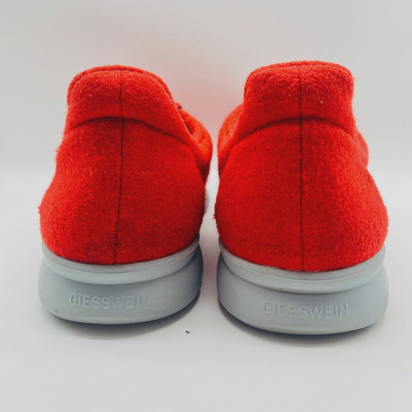 Giesswein Shoes Mens EU 46 US 13 Red Wool Merino Runner Lace Up Casual Sneakers - Picture 6 of 12